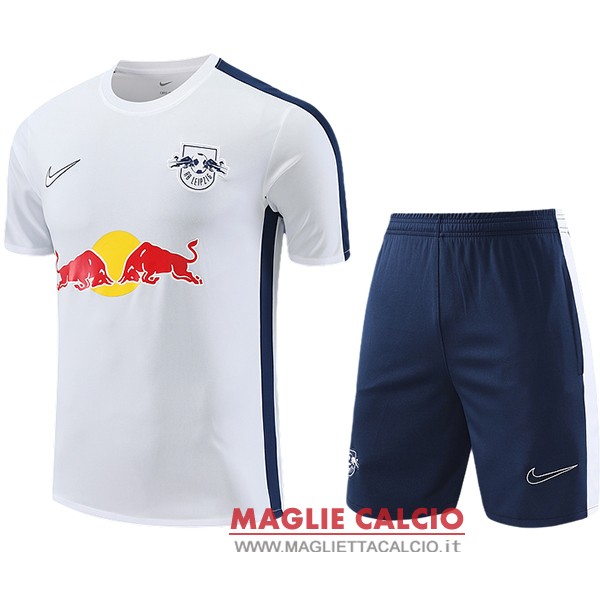 nuova formazione set completo divisione magliette leipzig 2023-2024 bianco blu