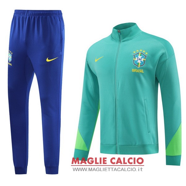 nuova brasil insieme completo blu I verde giacca lunga zip 2023
