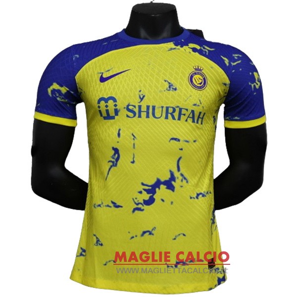 thailandia speciale giocatori divisione magliette Al Nassr FC 2023-2024 giallo blu