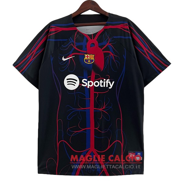 tailandia nuova speciale divisione magliette barcellona 2023-2024 purpureo blu