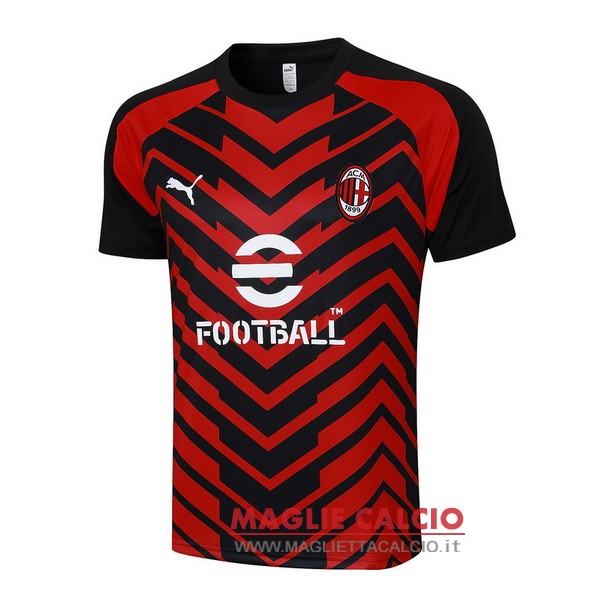 nuova formazione gdivisione magliette ac milan 2023-2024 rosso nero