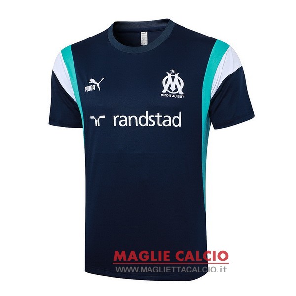 nuova formazione divisione magliette marseille 2023-2024 blu navy bianco