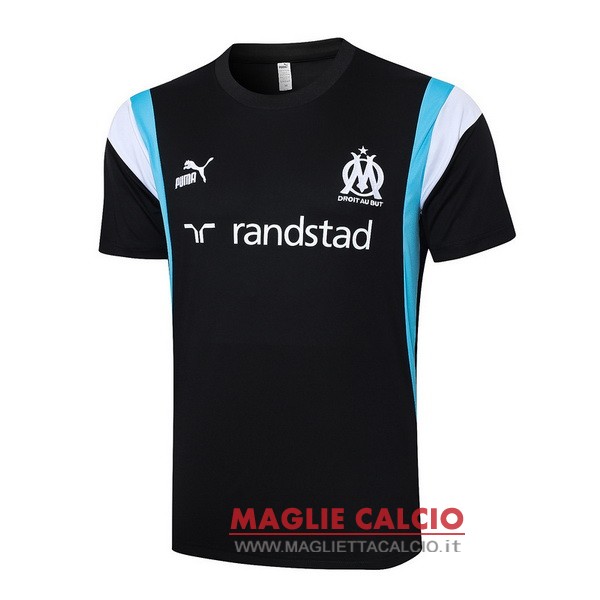 nuova formazione divisione magliette marseille 2023-2024 nero blu bianco