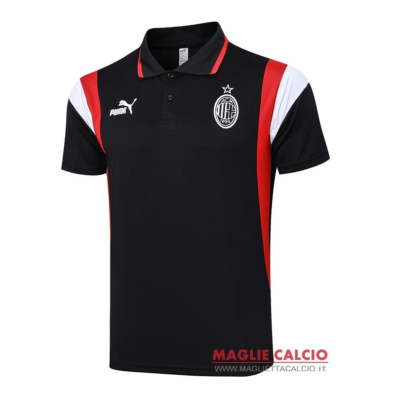 ac milan nero rosso bianco magliette polo nuova 2023-2024