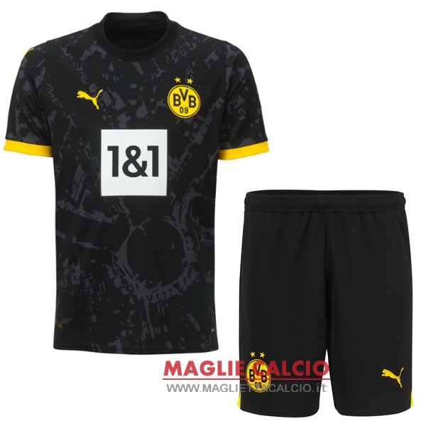 seconda magliette borussia dortmund set completo bambino 2023-2024