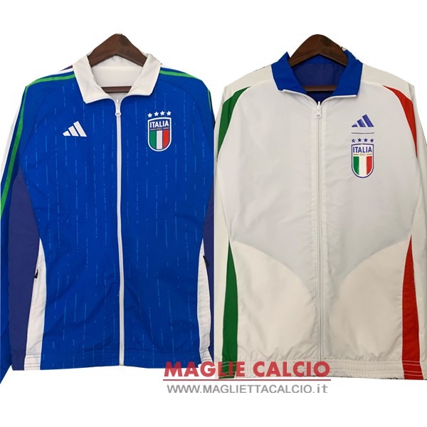 nuova italia blu bianco giacca a vento 2024