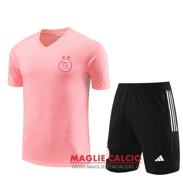 nuova formazione set completo divisione magliette algeria 2023 rosa nero