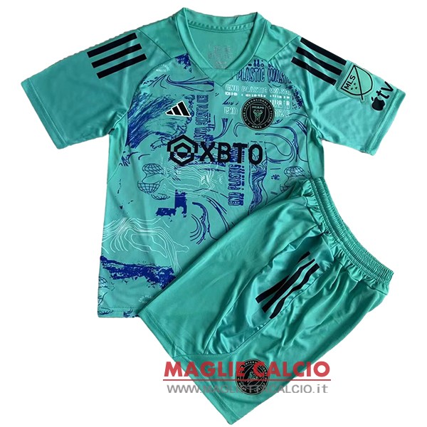 nuova speciale magliette inter miami set completo bambino 2023-2024 blu