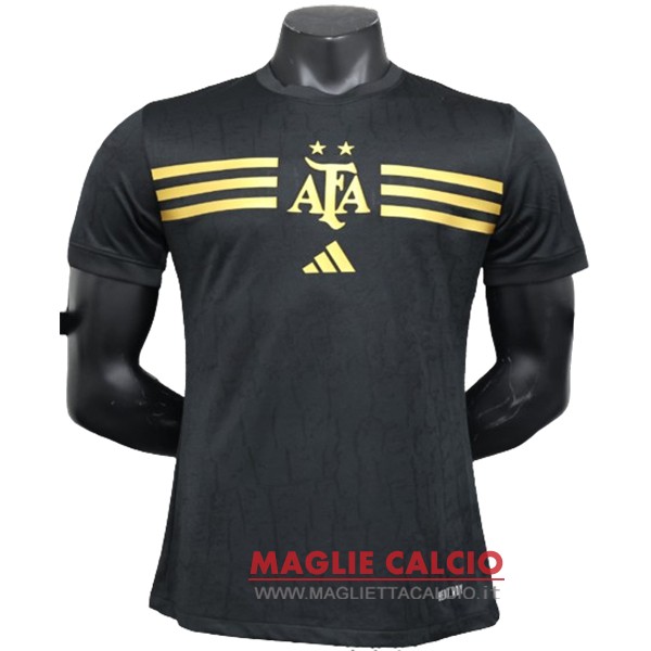 tailandia nuova speciale giocatori magliette nazionale argentina 2024 nero giallo