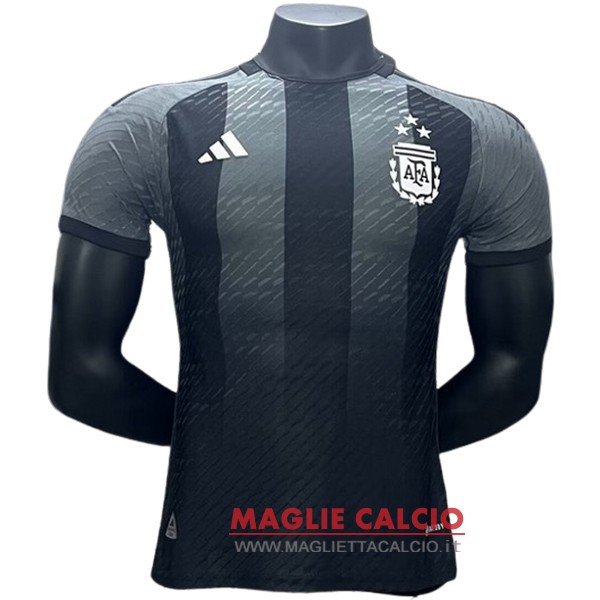 tailandia nuova speciale giocatori magliette nazionale argentina 2024 nero grigio
