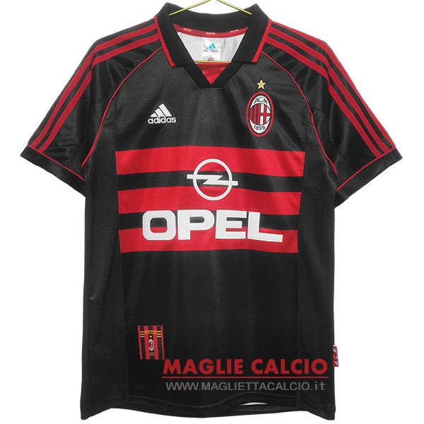 nuova terza divisione magliette ac milan retro 1998-1999