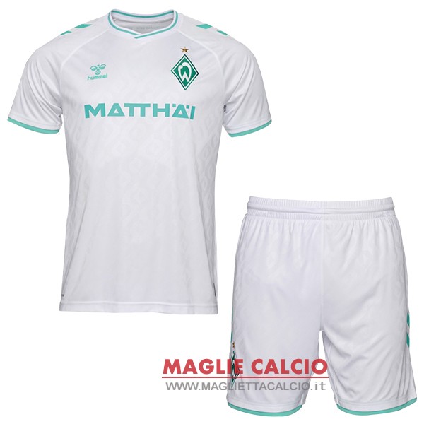 nuova seconda divisione magliette werder bremen set completo uomo 2023-2024