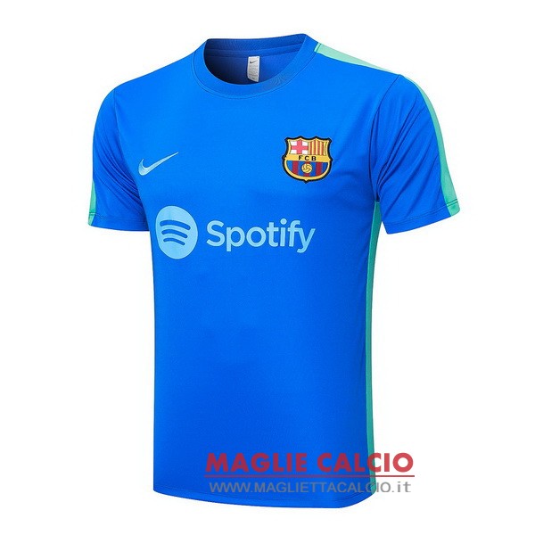 nuova formazione divisione magliette barcelona 2023-2024 blu I verde