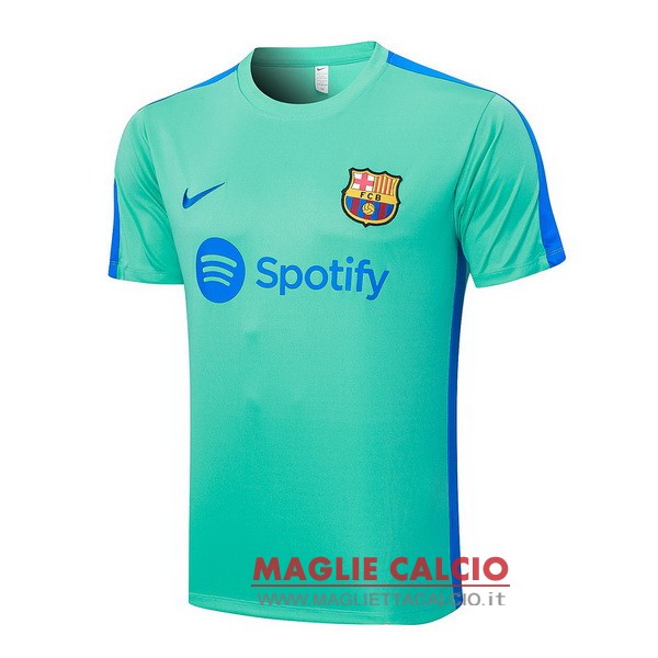 nuova formazione divisione magliette barcelona 2023-2024 verde blu