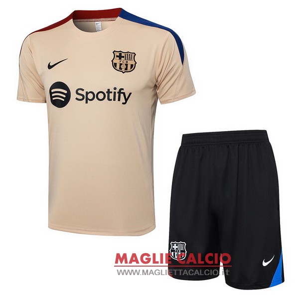 nuova set completo formazione divisione magliette barcelona 2024-2025 giallo rosso blu