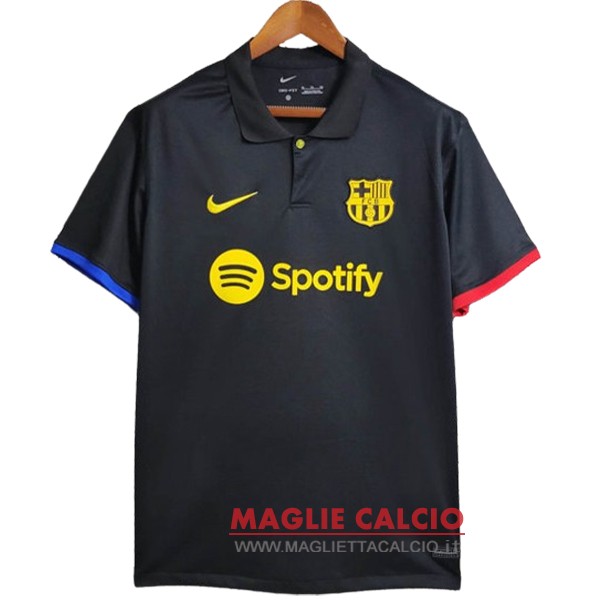 barcelona nero magliette polo nuova 2023-2024