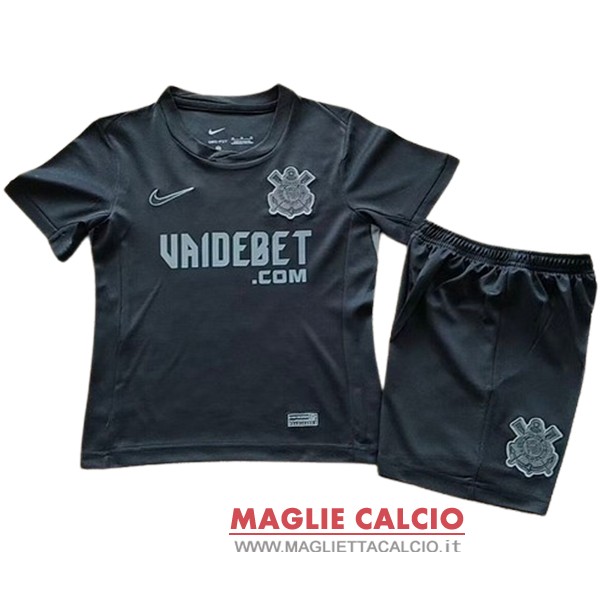 nuova seconda magliette corinthians paulista set completo bambino 2024-2025