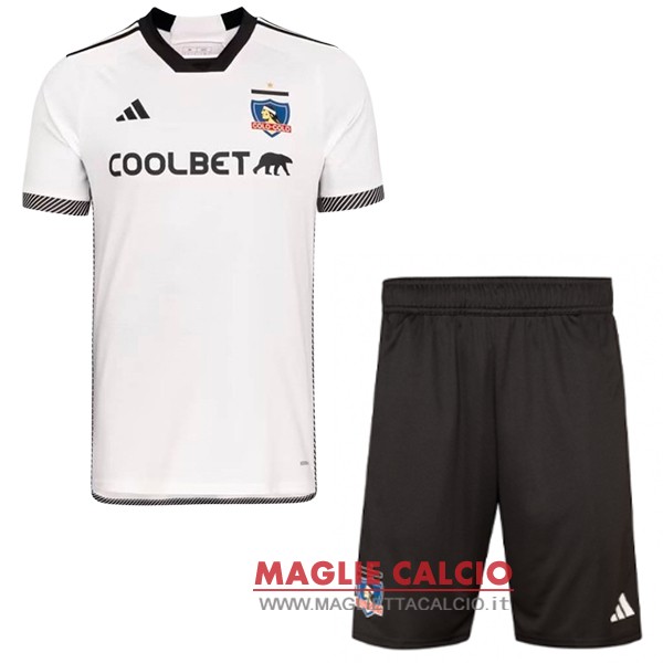 nuova prima magliette colo colo set completo bambino 2024-2025