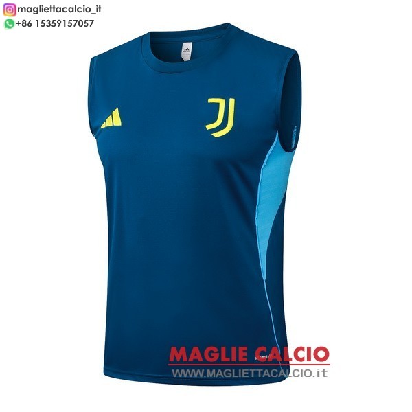 senza maniche magliette juventus formazione 2025-2026 Blu
