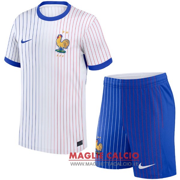 seconda magliette nazionale francia set completo uomo 2024