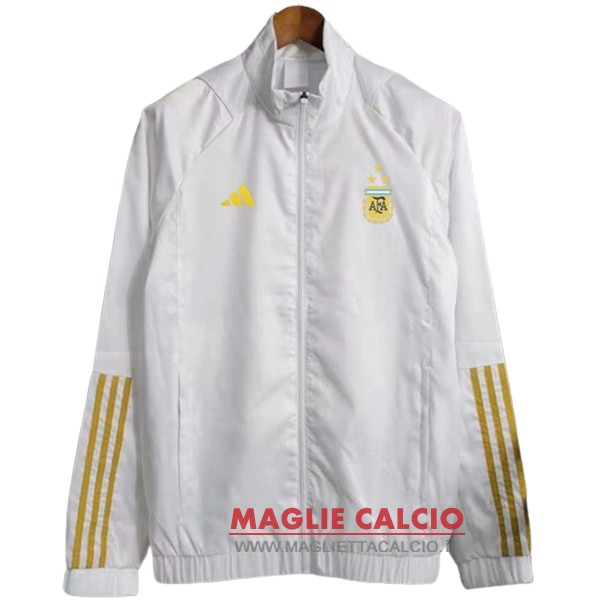 nuova argentina giacca a vento bianco giallo 2023
