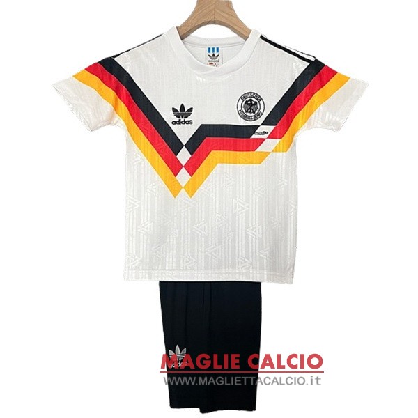 nuova prima magliette germania retro bambino 1990