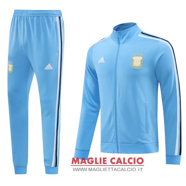 nuova argentina insieme completo blu giacca lunga zip 2024