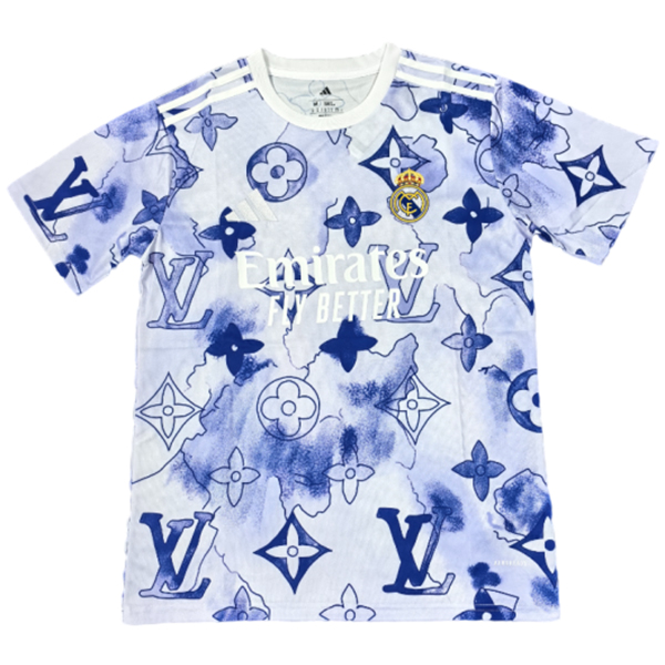 tailandia nuova speciale divisione magliette real madrid 2025-2026 bianco blu