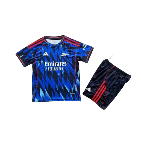 nuova seconda magliette arsenal set completo bambino 2025-2026