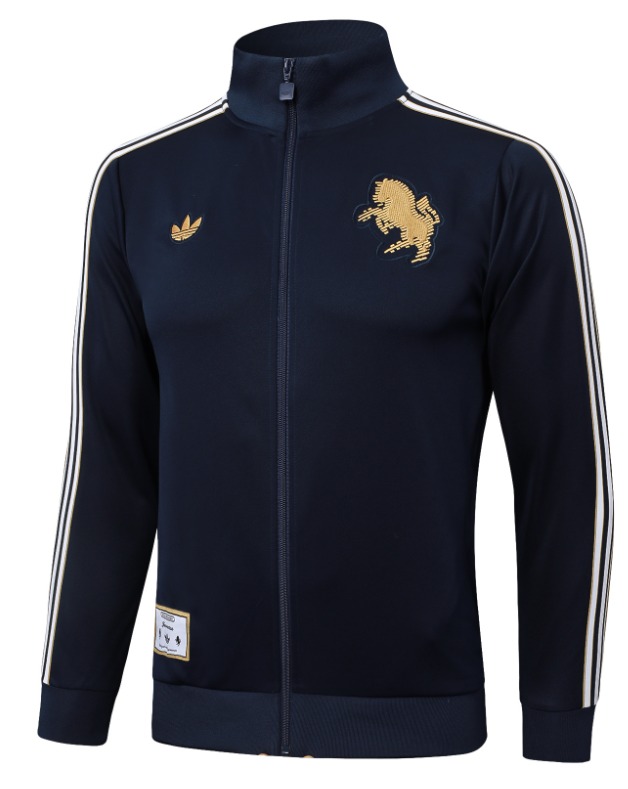 nuova juventus blu navy giacca lunga zip 2025-2026