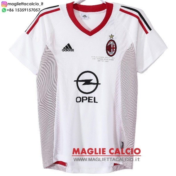 nuova seconda divisione magliette ac milan retro 2002-2003