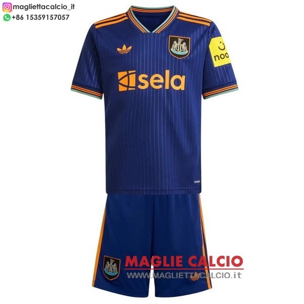 nuova terza magliette newcastle united set completo bambino 2025-2026