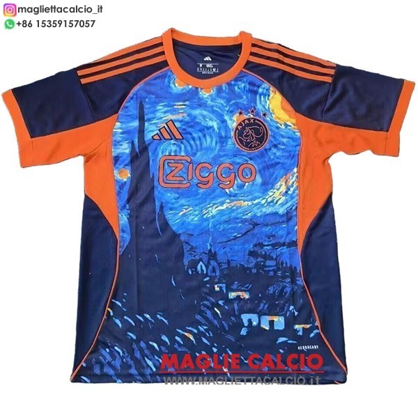 thailandia nuova speciale magliette ajax 2025-2026 Blu Arancione