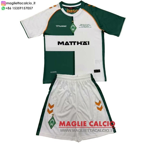 nuova speciale divisione magliette werder bremen set completo uomo 2025-2026 bianco