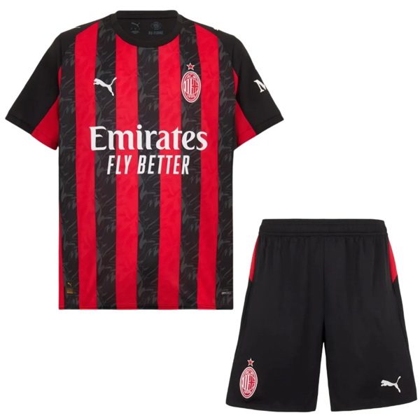 nuova prima divisione magliette ac milan set completo uomo 2025-2026