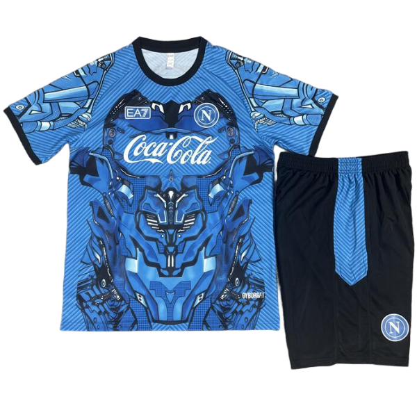 nuova formazione set completo divisione magliette napoli 2025-2026 blu
