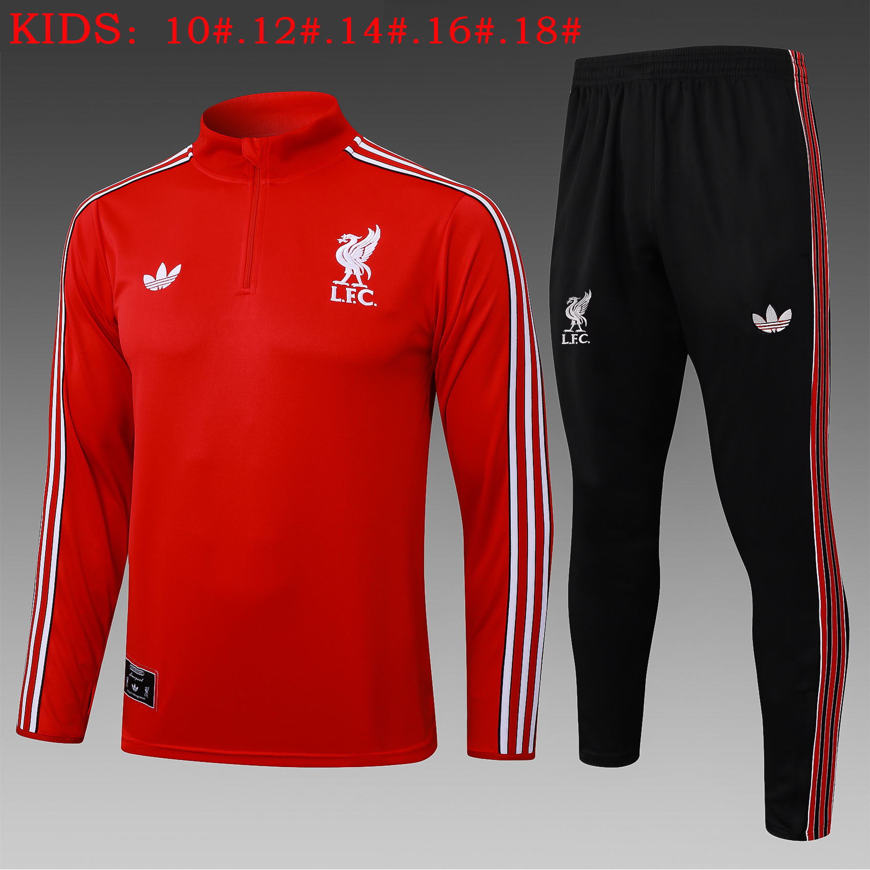 nuova liverpool insieme completo grigio I nero verde bambino giacca 2025-2026