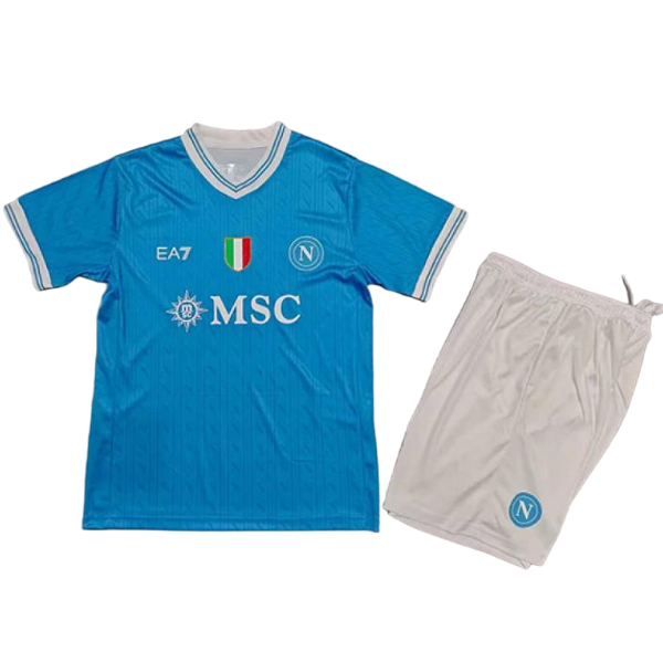 nuova prima set completo magliette napoli bambino 2025-2026