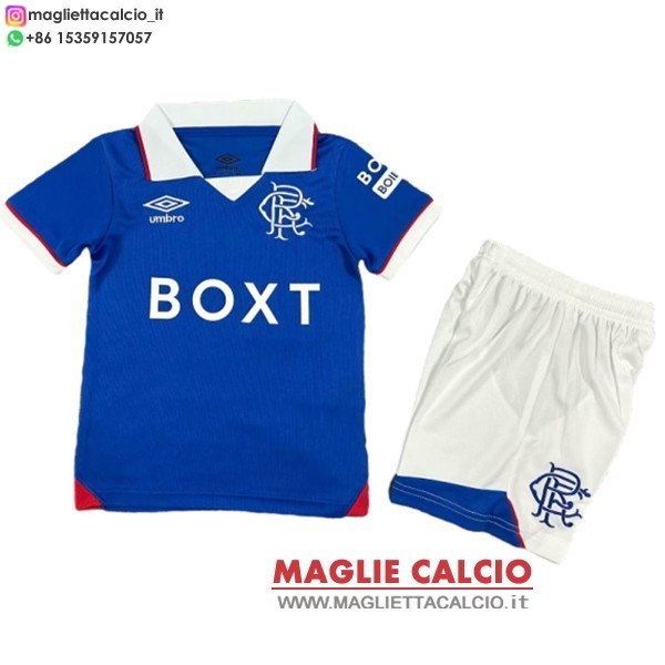 nuova prima maglietta rangers set completo bambino 2025-2026
