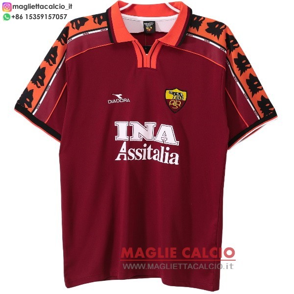 nuova prima magliette as roma retro 1998-1999