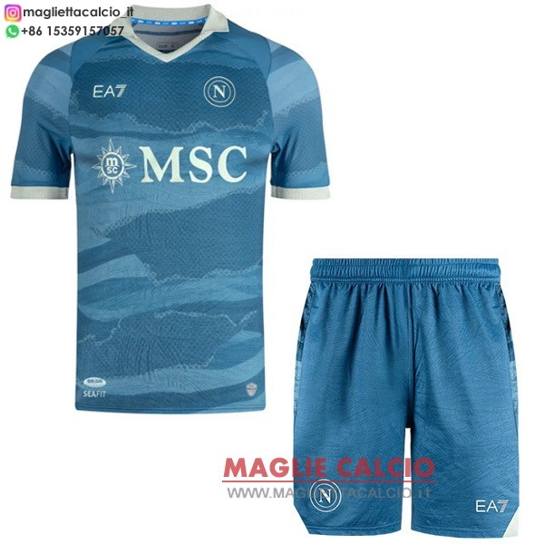 nuova fourth divisione magliette napoli set completo uomo 2024-2025