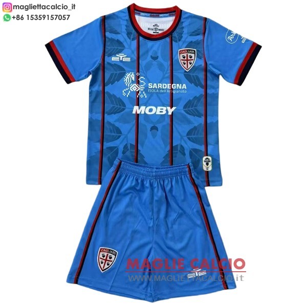 nuova terza divisione magliette cagliari calcio set completo uomo 2025-2026