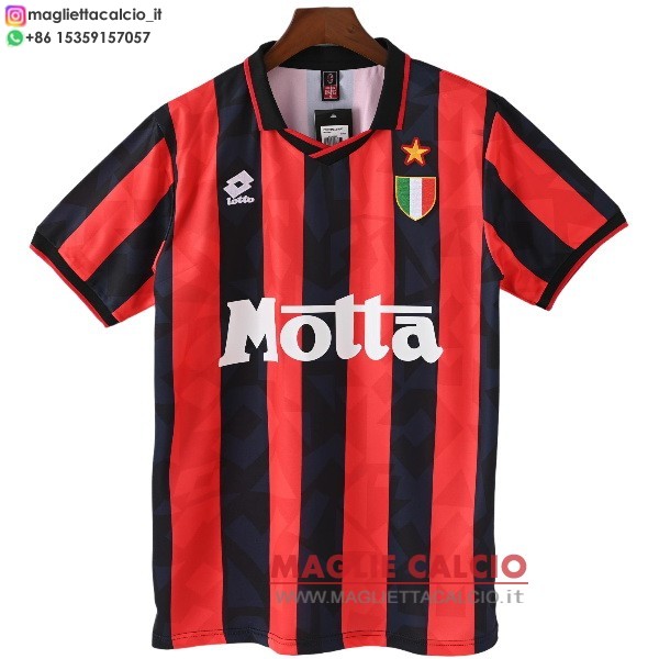 nuova prima divisione magliette ac milan retro 1993-1994