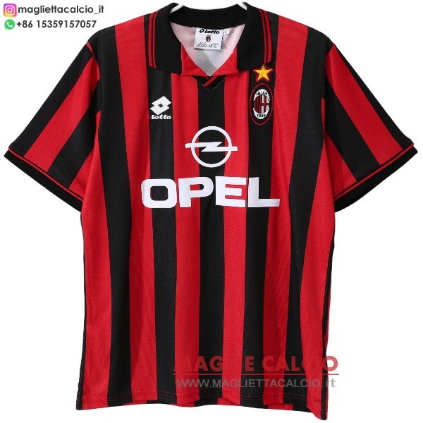 nuova prima divisione magliette ac milan retro 1997-1998