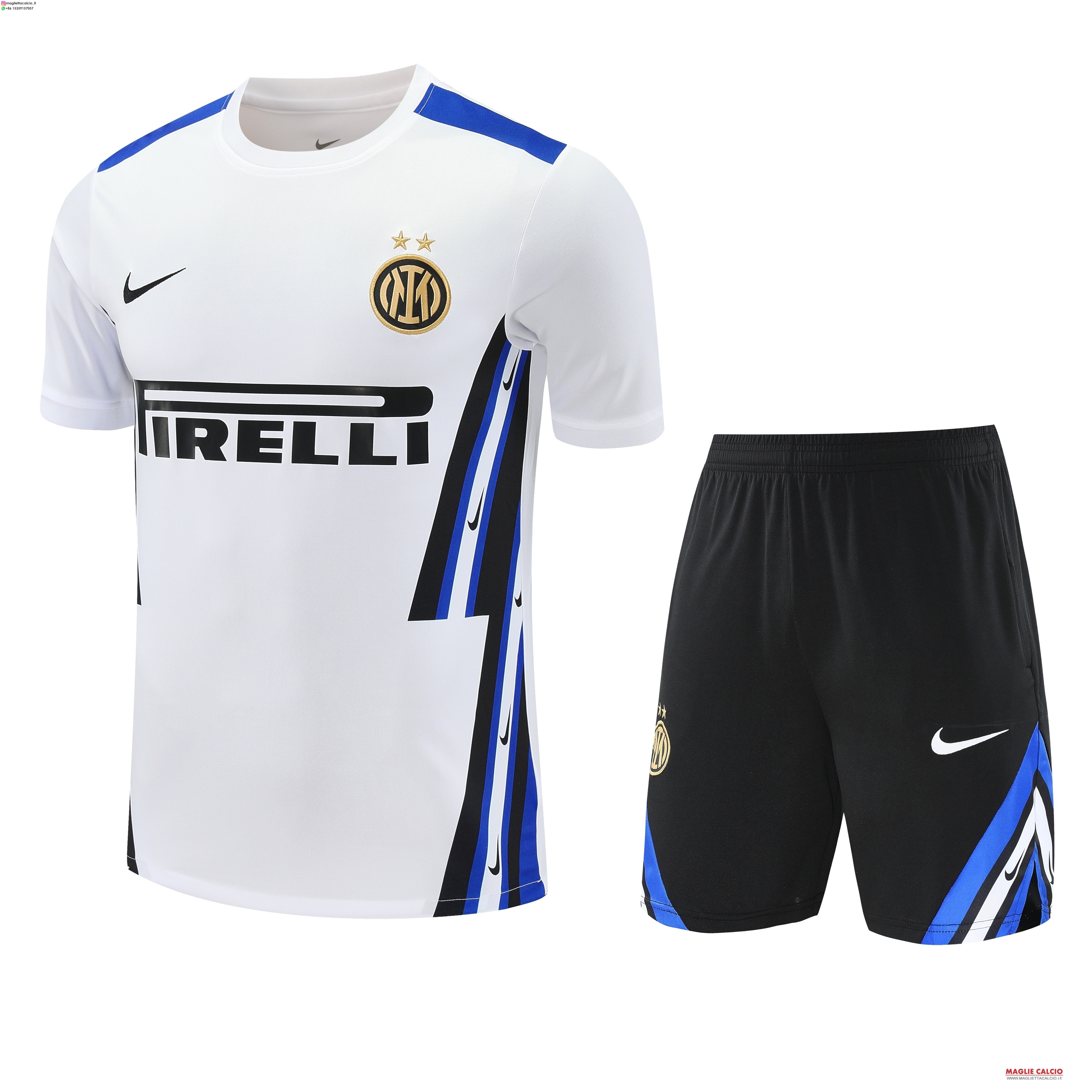 nuova formazione set completo divisione magliette inter milan 2025-2026 Bianco Blu