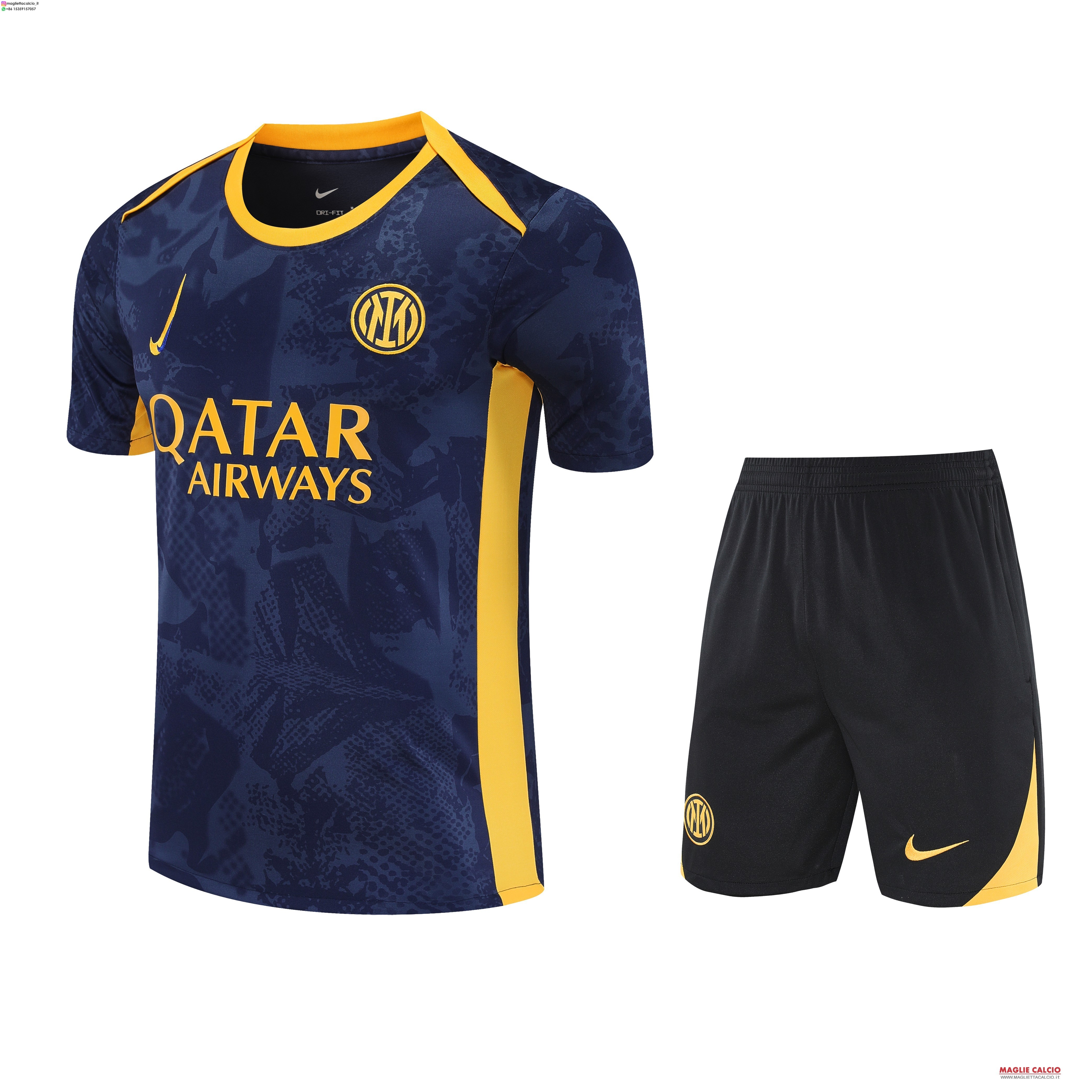 nuova formazione set completo divisione magliette inter milan 2025-2026 Blu Giallo