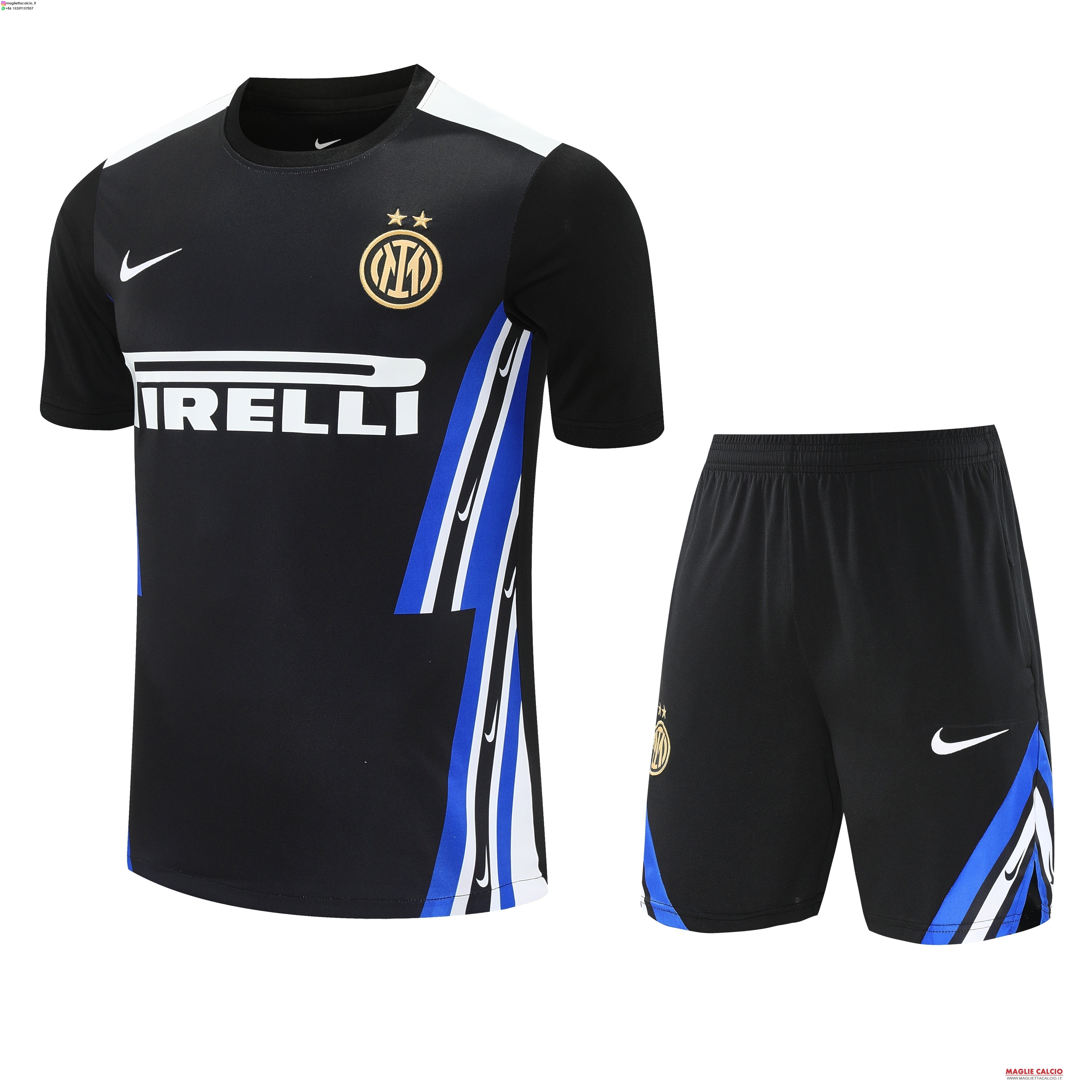 nuova formazione set completo divisione magliette inter milan 2025-2026 Nero Blu