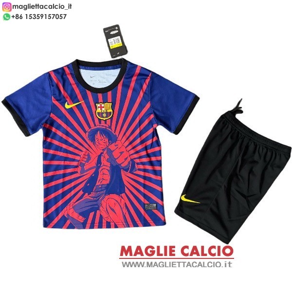 nuova Speciale magliette barcellona set completo bambino 2025-2026 Rosso I Blu