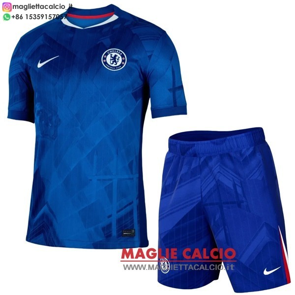 nuova prima magliette chelsea set completo bambino 2025-2026