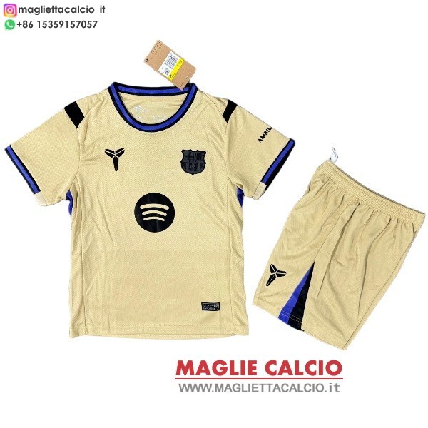 nuova seconda magliette barcellona set completo bambino 2025-2026